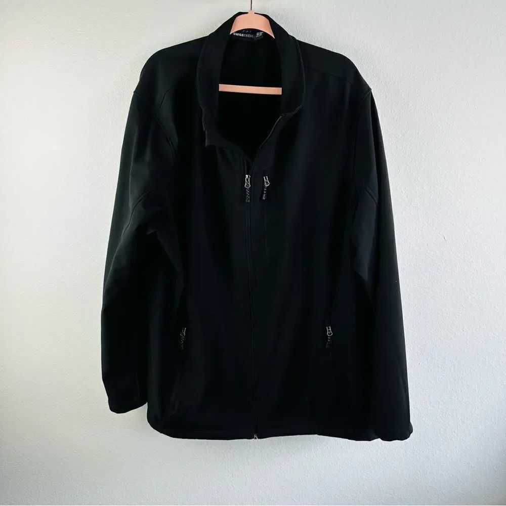 Swisstech Black Seam Sealed Fleece Lined‎ Jacket Size Men’s 3X